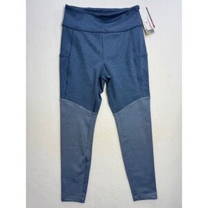 NWT Women's MED Grand Slam Colorblock High-Waisted Golf Leggings Blue‎ Horizon